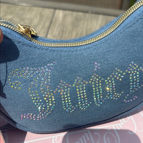 Juicy Couture Blue Shoulder Bag with Gold Chain - Picture 4 of 6